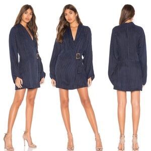 L’Academie x Revolve Tara striped buckle dress size small